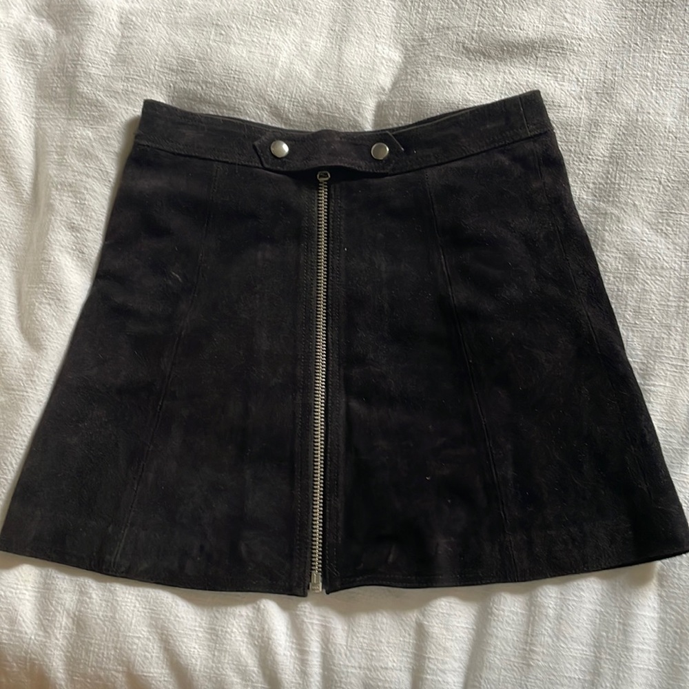 Topshop Suede Skirt